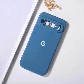 Чохол з лого "Google" з мікрофіброю Google Pixel 9 Pro Синій