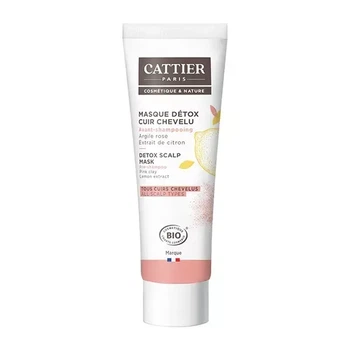 Cattier Pink Clay 200 мл органическая детокс-маска для кожи головы