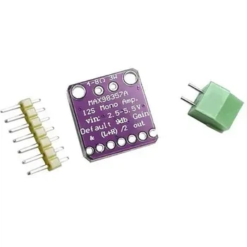 MAX98357 I2S Модуль аудиоусилителя/бесфильтровый усилитель класса-D, поддержка ESP32, без распайки