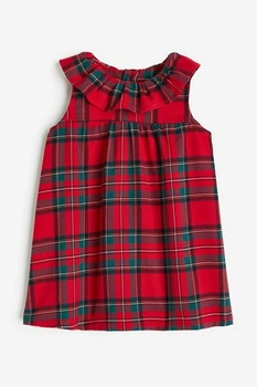 Платье H&M 1164786 68см красная клетка