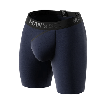 Труси боксери чоловічі бавовняні, Anatomic Long 2.0, Black Series, темно-синій 2XL BST140-46