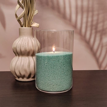 Нефритовые насыпные свечи с ароматом хвоя и бергамот Liliya Flowers 1 кг + 1 м фитиля (0287)