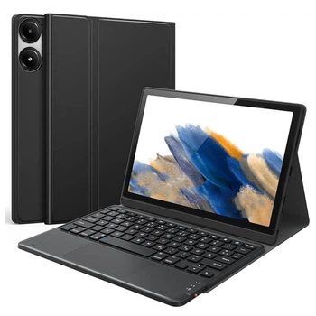 Чехол с Bluetooth - клавиатурой Magnet Flip Cover для Xiaomi Redmi Pad Pro c RGB - подсветкой black