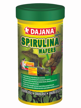 Корм Dajana SPIRULINA Wafers для донных травоядных рыб