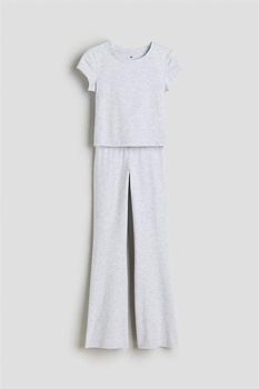 Костюм топ с брюками H&M 1233806-1 164см серый меланж