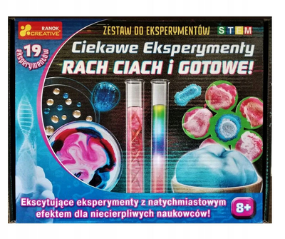 Zestaw do eksperymentów naukowych Ranok-Creative Ciekawe eksperymenty Rach ciach i gotowe (4823076139957)