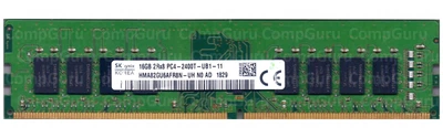 Оперативна пам'ять для ПК Hynix DDR4 16GB 2400MHz UDIMM 2Rx8 PC4