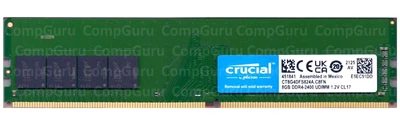 Оперативная память для ПК Crucial DDR4 8GB 2400MHz UDIMM PC4-2400 (CT8G4DFS824A.C8FN)