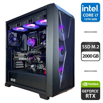 Сборка под заказ: игровой ПК Xilence Xilent X X912 ARGB Tower / Intel Core i7-13700K (10 (24) ядер по 2.5 - 5.4 GHz) / 64 GB DDR5 / 2000 GB SSD M.2 / nVidia GeForce RTX 3090, 24 GB GDDR6X, 384-bit / 850W б/у