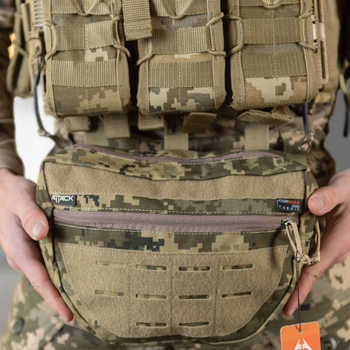 Напашник Attack Tactical Cordura с системой крепления Molle пиксель