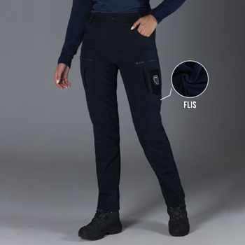 Зимові Штани Карго Bezet Ешелон Softshell на флісі темно-сині розмір XL