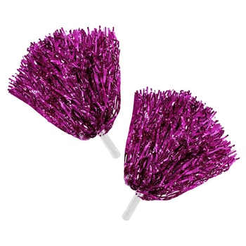 Помпоны для черлидинга и танцев розовые SP-Sport Pom-Poms 0828 комплектация 2шт Pink