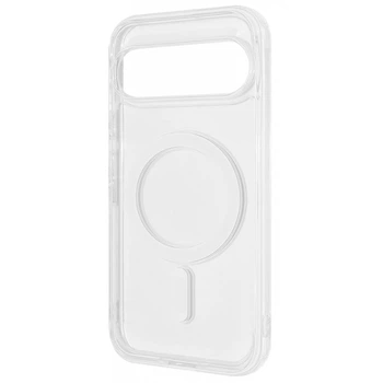 Прозрачный ударостойкий чехол WAVE Clear Case (PC+TPU) with Magnetic Ring Google Pixel 9