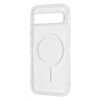 Прозрачный ударостойкий чехол WAVE Clear Case (PC+TPU) with Magnetic Ring Google Pixel 8A