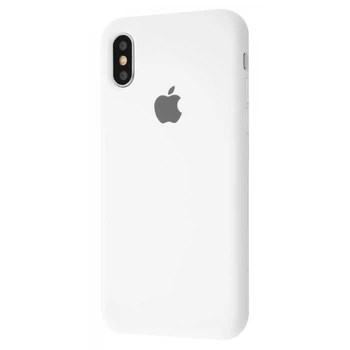 Чехол силиконовый Premium Silicone Case Full для Apple iPhone X/Xs white