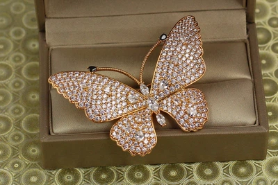 Брошка Xuping Jewelry метелик Павиче око золотиста