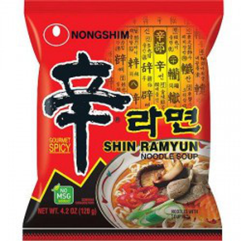 Локшина Рамен швидкого приготування Nong Shim з грибами Shin Ramyun 120 г