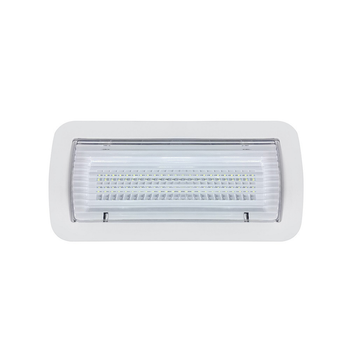 Аварийный LED светильник 8W Horoz Electric влагозащищенный 6000К пластиковый белый IP65 "KANU"