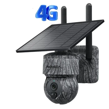 Вулична поворотна IP камера INQMEGA ST-517C-3M-4G-EU-G-940 із сім-картою та сонячною панеллю камуфляж