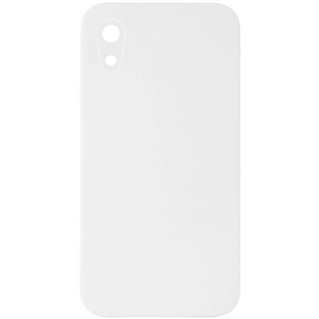 Чохол Silicone Case Square Full Camera Protective (AA) NOLOGO для Apple iPhone XR (6.1") Білий / White