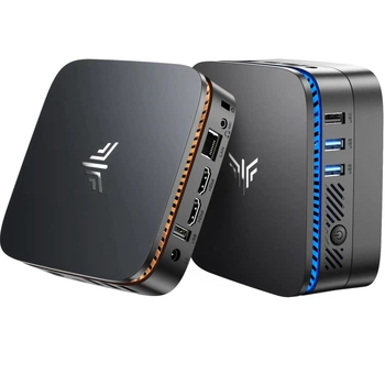 Мини-ПК с процессором Intel N100 16 ГБ ОЗУ 1 ТБ SSD поддержка 4K WiFi 6 черный