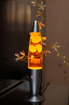 Лава лампа з парафіном Magma Lamp нічник світильник воскова лампа 41 см Жовтогаряча