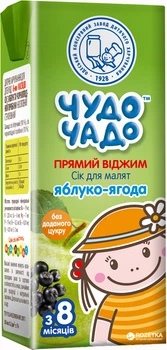 Сок прямого отжима Чудо-Чадо Яблоко-ягода 0.2 л (4820003689035)