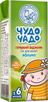 Сок прямого отжима Чудо-Чадо Яблоко 0.2 л (4820003689011)