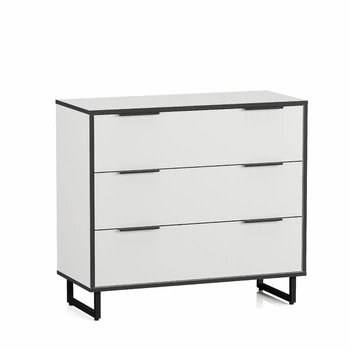 Комод на 3 ящика Moreli F-0008 Ш 900 / В 812/ Г 400 мм Белый
