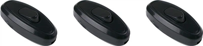 Вимикач для бра ELM врізний Чорний 3 шт (41-0030-3)
