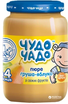 Пюре Чудо-Чадо Яблоко и груша с 4 месяцев 170 г (4820016251458)
