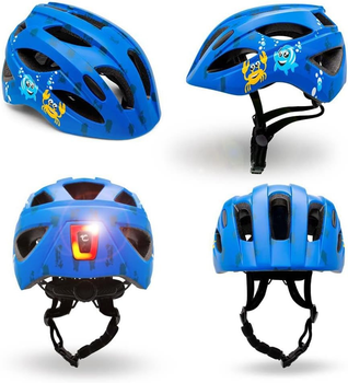 Kask dla dzieci Crazy Safety Sea 54-58 cm Niebieski (0727040593643)