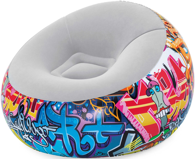 Надувне крісло Bestway Graffiti Graffiti Inflate-A-Chair 112 x 112 x 66 см (6942138970425)