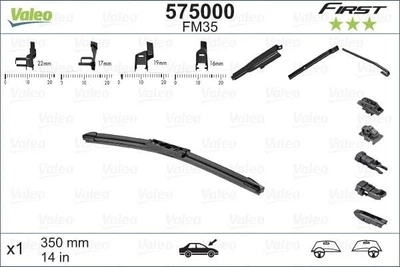 Щітка склоочисника Valeo безкаркасна 350 мм (575000)