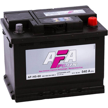 Аккумулятор 60Ah-12v AFA 242х175х190 , R, EN540 AFA (560408054)