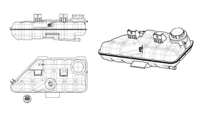 Бачок розширювальний з кришкою MERCEDES ML-Series 2.7D 98- вир-во NRF NRF (454045)