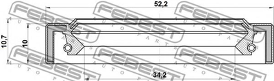 САЛЬНИК ПРИВОДУ 34.2X52.2X10X10.7 MITSUBISHI вир-во FEBEST Febest (95IAY36521011X)