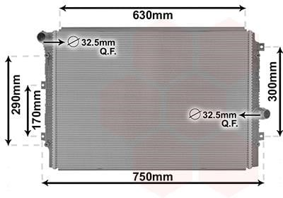 Радіатор охолодження CC/Caddy 12+ 1.4i/2.0TD вир-во Van Wezel Van Wezel (58012713)