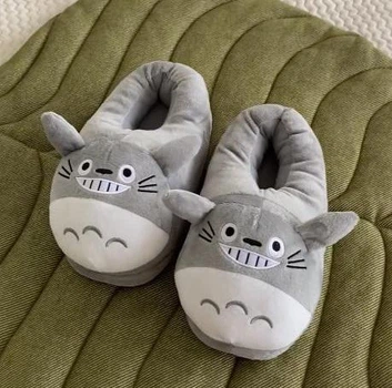 Тапочки-кигуруми Аниме Котик Тоторо My Kigu Домашние Для Мальчика Мягкие Плюшевые Серый 35-41 (М13016)