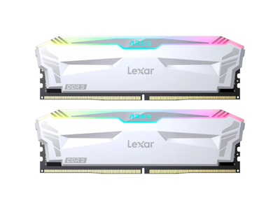 Пам'ять для настільних комп'ютерів Lexar 32 GB (2x16GB) DDR5 6400 MHz Ares Gaming White RGB (LD5EU016G-R6400GDWA)