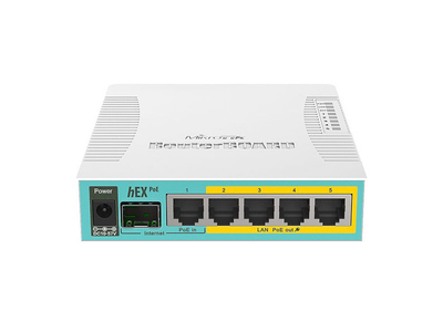 Маршрутизатор (роутер) MikroTik hEX PoE (RB960PGS)