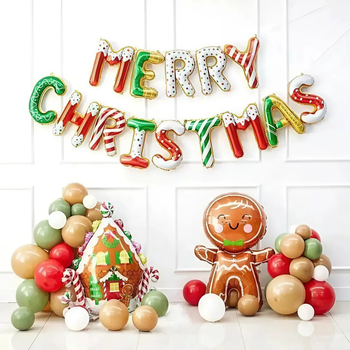 Фотозона З Повітряних Кульок Merry Christmas Мікс (42 кульки) Різдво