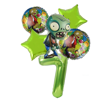 Фонтан Из Шаров Растения Против Зомби Plants vs.Zombies С Цифрой Салатовый