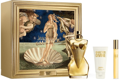 Zestaw dla kobiet Jean Paul Gaultier Divine Woda perfumowana 100 ml + Balsam do ciała 75 ml + Miniaturka Woda perfumowana 10 ml (8435415098908)