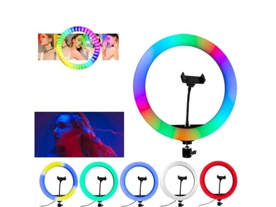 Кільцева лампа CRYSTAL 20см RGB з 1 тримачем Crystal 3D-20