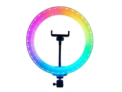 Кільцева лампа CRYSTAL 26см RGB з 1 тримачем Crystal 3D-26