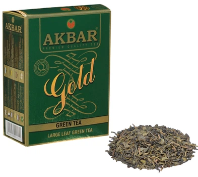 Чай зеленый крупнолистовой Akbar Грин Голд 100 г (5014176001551)