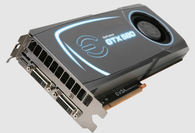 Дискретна відеокарта nVidia GeForce GTX 580, 3 GB GDDR5, 384-bit / 2x DVI, 1x mini HDMI б/в