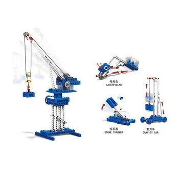 Детский конструктор STEM Wange Кран 4в1 1402