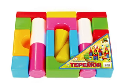 Развивающие кубики пластмассовые Mtoys "Теремок" (19 элементов) 08071